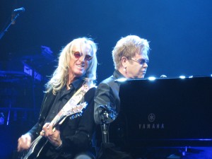 Elton John and his guitarist.