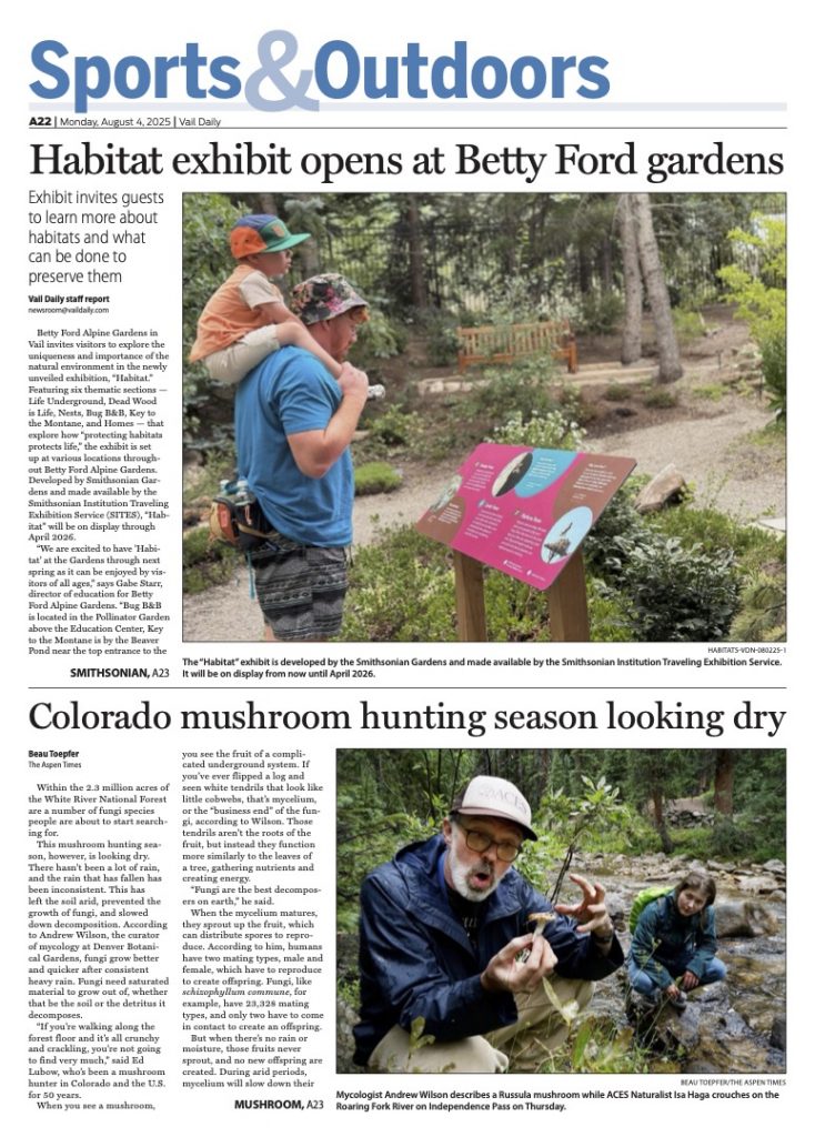 Habitat exhibit opens at Betty Ford gardens